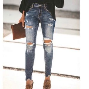 A2 LOs Angeles Mid Rise ankle skinny size 7